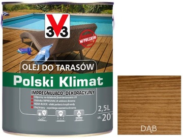 V33 OLEJ DO TARASÓW 2,5L DĄB 3V3