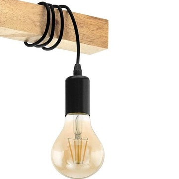 ДЕРЕВЯННЫЙ ПОТОЛОЧНЫЙ ПОДВЕСНОЙ СВЕТИЛЬНИК LOFT LINE BULB 3 APP973-3CP