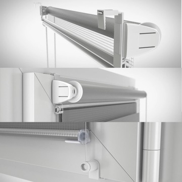 Рулонная штора Zebra Day and Night COLORS 39х150 графит