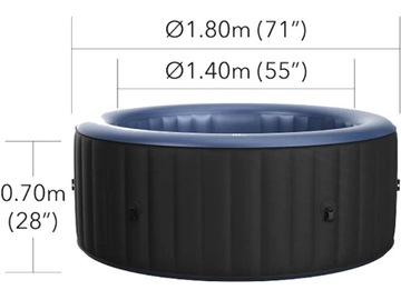САДОВЫЙ СПА с ГИДРОМАССАЖЕМ MSpa НАДУВНОЙ UVC на 4 человека