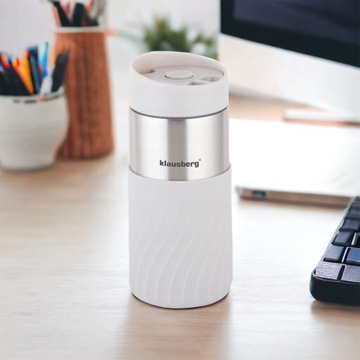 ТЕРМОКРУЖКА ТЕРМОС БУТЫЛКА ДЛЯ КОФЕ, ЧАЯ, НАПИТКОВ, БЕЖЕВЫЙ 300мл