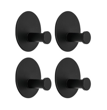 4x Wieszak samoprzylepny WS5 czarny Produkt polski