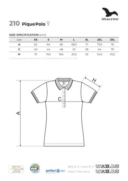 Malfini Malfini Pique Polo 210 Koszulka polo damska fioletowy M