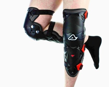 OCHRANIACZE KOLAN NAKOLANNIKI MOTOCYKLOWE ACERBIS EVO 3.0 BLACK RED