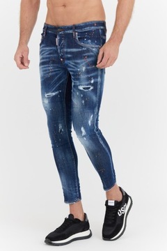 DSQUARED2 Granatowe jeansy SUPER TWINKIE JEANS 52