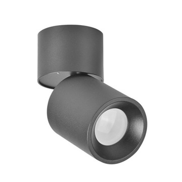 LED SPOT на трубке GU10, ПОДВИЖНЫЙ ОТРАЖАТЕЛЬ, накладной монтаж