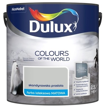 DULUX KOLORY ŚWIATA- skandynawska prostota, 2.5l