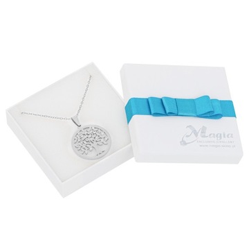 Серебряное колье «Дерево счастья» Swarovski BOX