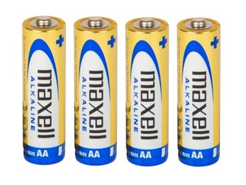Щелочные батарейки MAXELL ALKALINE AA LR6 4шт x2