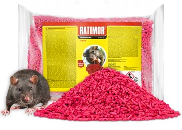 SILNA TRUTKA PELET GRANULAT NA MYSZY SZCZURY PRZECIW MYSZOM SZCZUROM 1KG