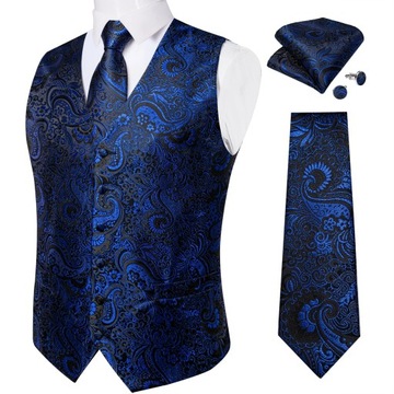 Men's Suit Vest Neck Tie Set Wedding Party Dress P