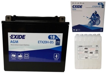 Akumulator ETX20H-BS/YTX20H-BS 12V 18Ah 270A Exide