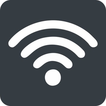 TABLICZKA Piktogram wi-fi Antracyt Aluminium