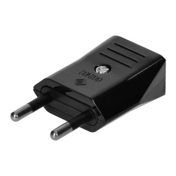 ПЛОСКАЯ ЭЛЕКТРИЧЕСКАЯ ВИЛКА, СЪЕМНАЯ ВИЛКА 2P 25A 250V ЧЕРНАЯ