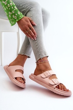 ЖЕНСКИЕ ТАПОЧКИ ИЗ ПЕНЫ С БОЛЬШИМИ ЗВЕЗДНЫМИ ПРЯЖКАМИ NN274A753 РОЗОВЫЙ 41