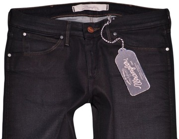 WRANGLER spodnie SLIM dark JEANS low MOLLY W25 L30