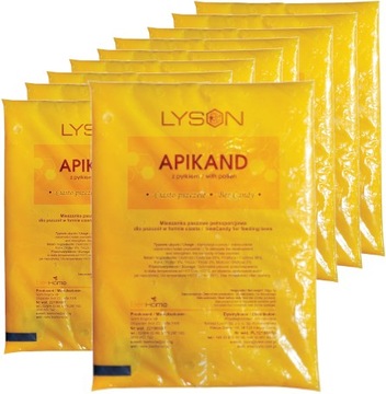 Apikand z PYŁKIEM 10x1kg CIASTO podkarm DLA pszczół APIKAND PYŁEK