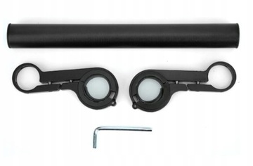 УДЛИНИТЕЛЬ РУЧКИ ВЕЛОСИПЕДА РУЛЬ ВЕЛОСИПЕДА 20 СМ АЛЮМИНИЙ ЧЕРНЫЙ