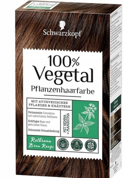 Farba do włosów SCHWARZKOPF 100 % Vegańska RUDO BRĄZOWY