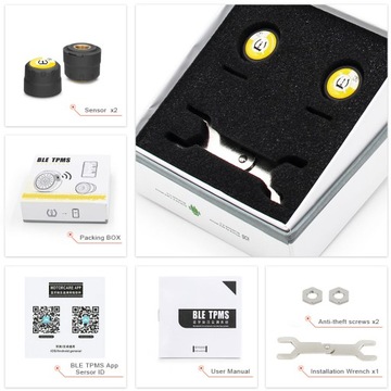 Датчики давления в шинах мотоцикла TPMS Android