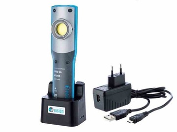 Лампа для мастерской 10Вт COB LED 1000 лм + 3Вт LED UV 395 нм, аккумуляторная, ИК