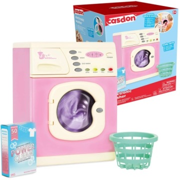 Pračka Pro Děti Zvuk Buben Světlo Velká Na Baterie Rohová Casdon 30 CM
