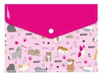 KOPERTA NA DOKUMENTY ZATRZASK A5 PETS