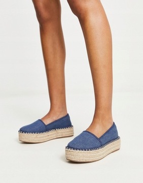 DESIGN JEANSOWE ESPADRYLE NA PLATFORMIE 42