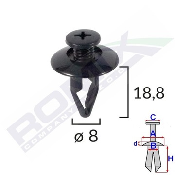 SPONKA KOLÍČEK ROZTAŽNÝ PODBĚH DO KIA MAZDA MITSUBISHI NISSAN