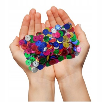 Dekoracyjne Konfetti Cekiny Kolorowe Kwiaty 14g