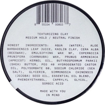 Glinka teksturująca Firsthand Texturizing Clay do włosów Średni chwyt 29ml