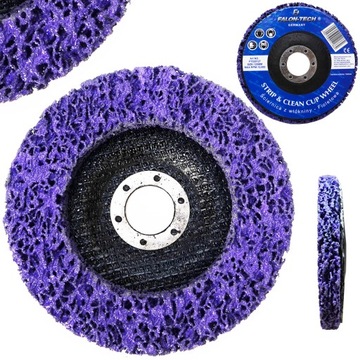 TARCZA WŁÓKNINA DO USUWANIA RDZY WŁOSY MURZYNA TARCZA ŚCIERNA 125mm INOX