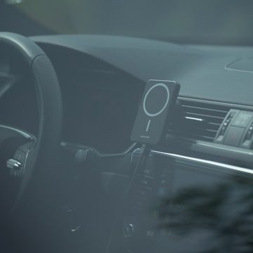 АВТОМОБИЛЬНЫЙ ДЕРЖАТЕЛЬ ТЕЛЕФОНА QI АВТОМОБИЛЬНОЕ ЗАРЯДНОЕ УСТРОЙСТВО ДЛЯ IPHONE MAGSAFE