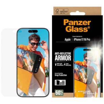 Tvrzené sklo pro Apple iPhone 16 Pro/ 17, na displej, PanzerGlass