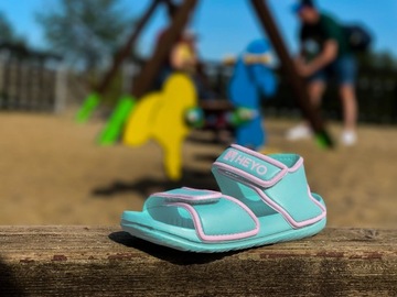 SANDAŁKI SANDAŁY DZIECIĘCE buty RZEP DZIEWCZĘCE 24