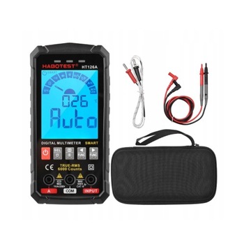 ЦИФРОВОЙ УНИВЕРСАЛЬНЫЙ МУЛЬТИМЕТР NCV RMS ДЛЯ ИСПЫТАНИЯ ПОД РЕАЛЬНЫМ РЕЖИМОМ РАБОТЫ ТЕРМОПАРА ТЕМП. СВЕТОДИОДНЫЙ ФОНАРИК