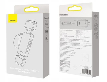 АДАПТЕР BASEUS СЧИТЫВАНИЕ КАРТ ПАМЯТИ microSD SD TF USB 3.0 USB-C TYPE-C OTG