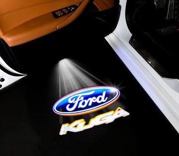 2 светодиодных проектора логотипа FORD KUGA MK1 C394 MK2 X520 MK3 CX482 TITANIUM TREND