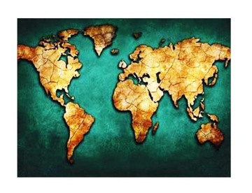 MAPA HAFT DIAMENTOWY Diamond Painting 5D 30x40 MOZAIKA DIAMENTOWA HOBBY