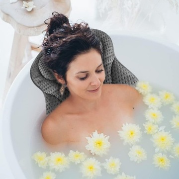 ЭРГОНОМИЧНАЯ ПОДУШКА ДЛЯ ВАННЫ НА ПРИСОСКЕ