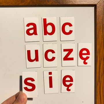 Alfabet magnetyczny, Literki dla Dzieci 76 szt
