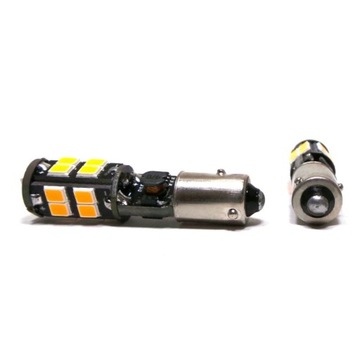 Светодиодная лампа BAW9S, HY21W 12V CANBUS оранжевая