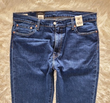 spodnie jeans LEVI'S 511 SLIM W38 L34 38x34 PREMIUM granatowe