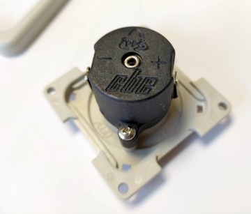 Gniazdo elektryczne wewn. 12V zapalniczka z klapką szare do zabudowy