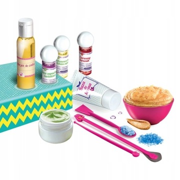 LABORATORIUM KOSMETYKÓW NAUKOWA ZABAWA ZRÓB TO SAM KOSMETYKI DIY CLEMENTONI