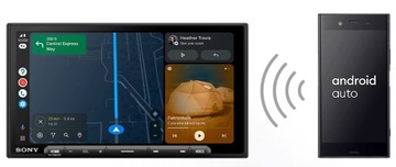 Автомобильная магнитола Sony XAV-AX6050 2DIN Android Auto CarPlay Wi-Fi HDMI