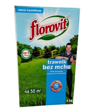 TRAWNIK BEZ MCHU 1KG NAWÓZ WIELOSKŁADNIKOWY FLOROVIT AKTYWNE ŻELAZO