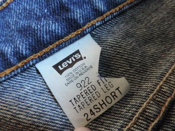 LEVI'S 922 JEANSY TEPERED FIT DUŻE R.49