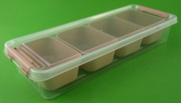 КОНТЕЙНЕР С 4 ОТДЕЛЕНИЯМИ КОРОБКА-ОРГАНИЗАТОР 2,5 Л