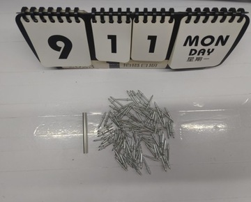 GWÓŹDŹ DO LISTEW PRZYPODŁOGOWYCH Z PODWÓJNYM ŁBEM BEZ SZWU 100 SZT ZESTAW